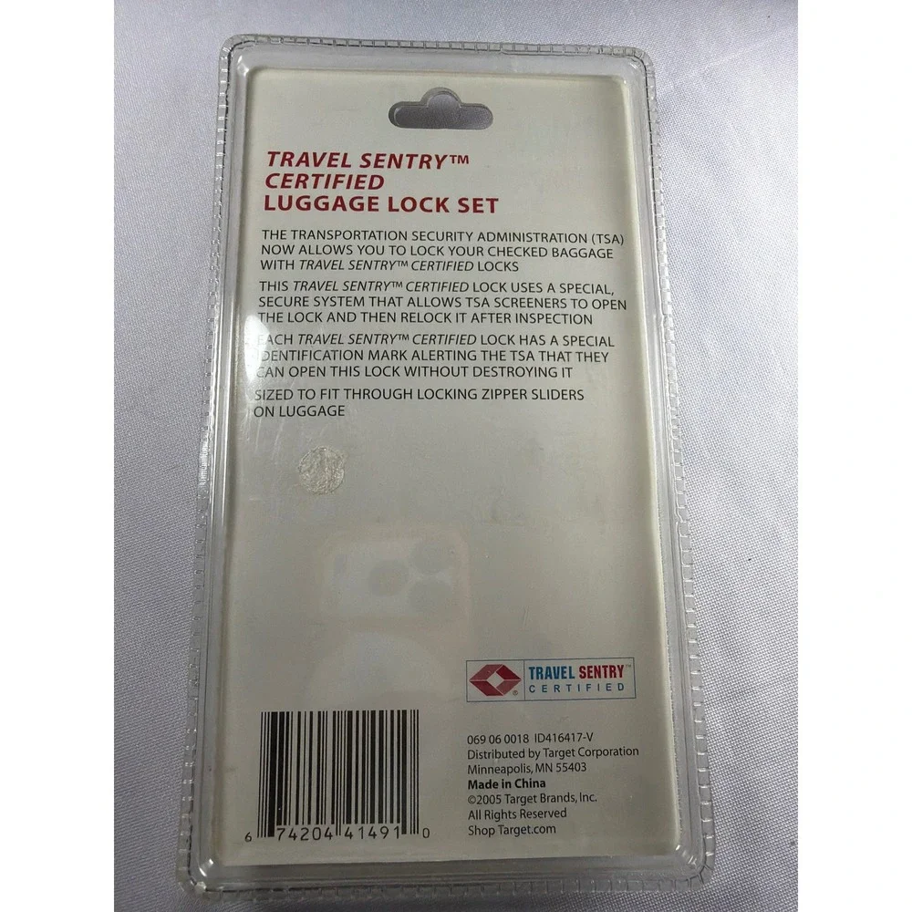 Embark Travel Sentry Certified Luggage LockSet Unisex OS Gold Brass TSA Approved